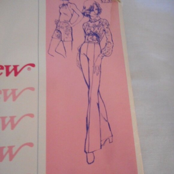 Vtg 1960s 70s Hip sewing pattern slacks / shorts - Picture 2 of 4